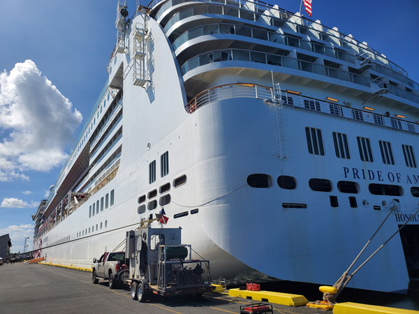 Line removal & life raft recovery