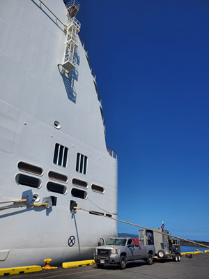 Line removal & life raft recovery 